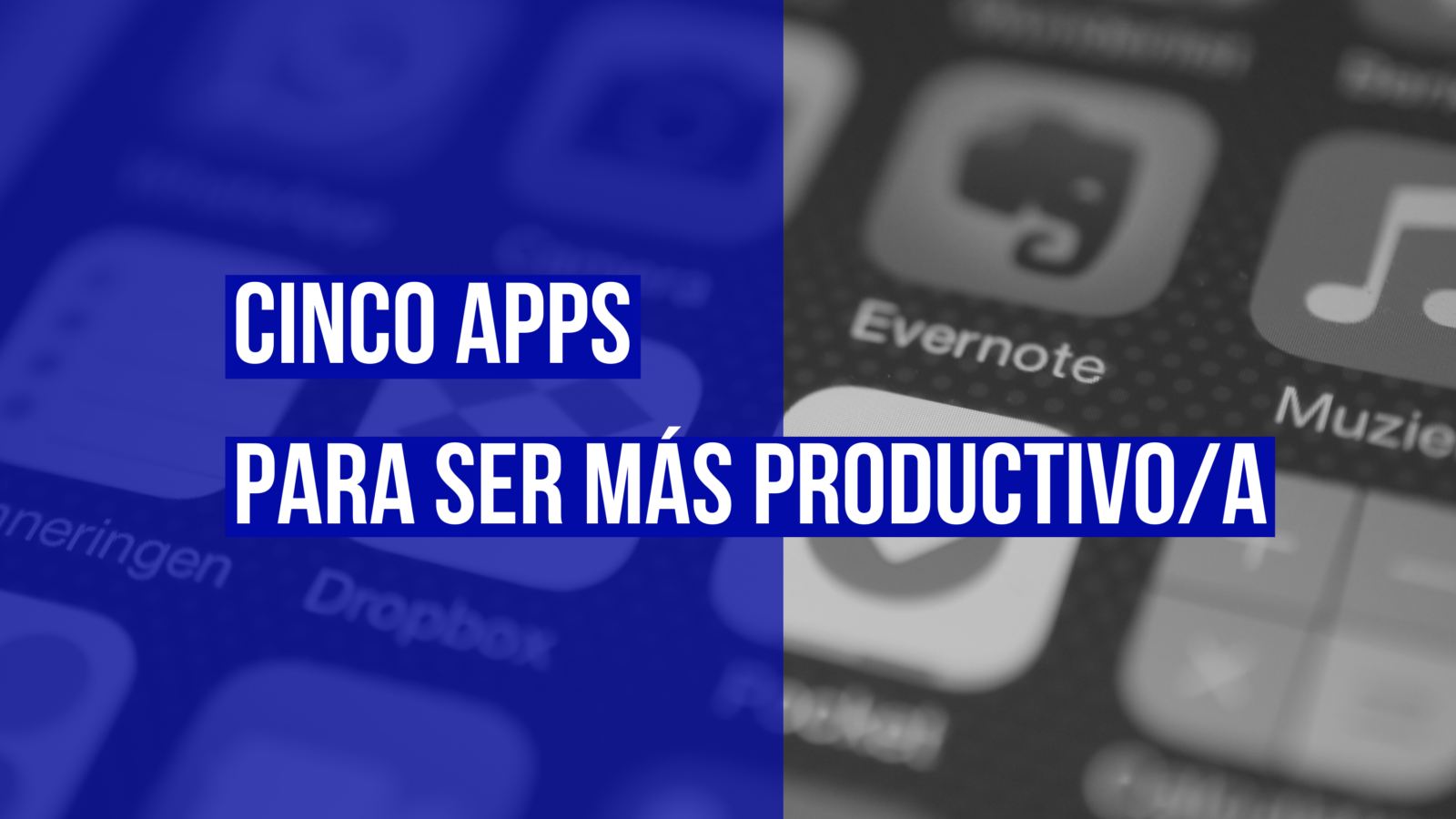 Cinco apps para ser más productivo a